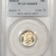 Mercury Dimes 1944-D MERCURY DIME – PCGS MS-66 FB, BLAST WHITE, PREMIUM QUALITY! OGH!