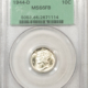 Mercury Dimes 1943-D MERCURY DIME – PCGS MS-66 FB, BLAST WHITE!