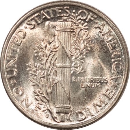 Mercury Dimes 1945-S MICRO S MERCURY DIME – PRETTY UNCIRCULATED WITH CLAIMS TO GEM!