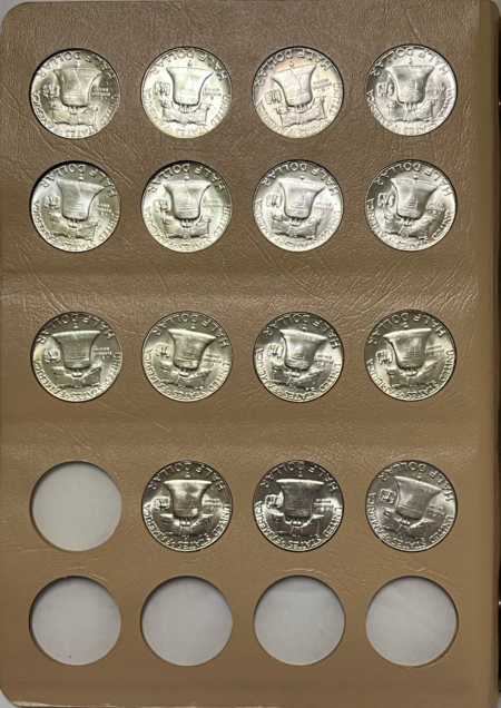 Franklin Halves 1948-63D 35 COIN FRANKLIN HALF DOLLAR SET, DANSCO, NICE CHOICE-GEM BU, LITTLETON