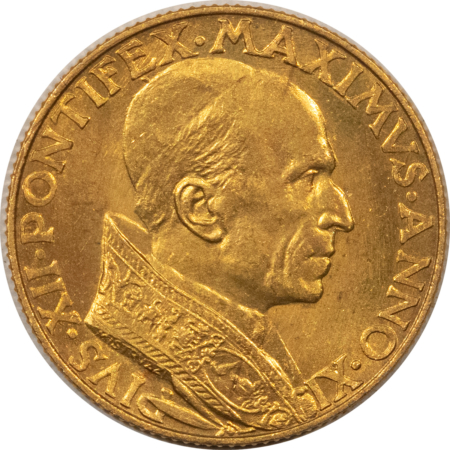 New Store Items 1949 ITALY-PAPAL VATICAN CITY 100 LIRE GOLD -UNCIRCULATED!