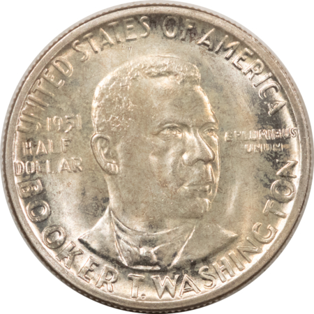 New Store Items 1951 BOOKER T WASHINGTON COMMEMEMORATIVE HALF DOLLAR CH+ BRILLIANT UNCIRCULATED!