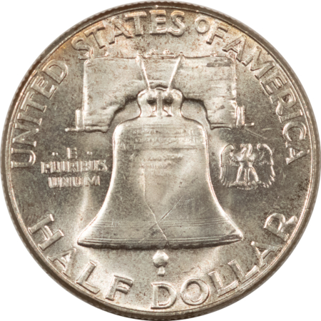 Franklin Halves 1951 FRANKLIN HALF DOLLAR – FRESH UNCIRCULATED WITH FULL BELL LINES!