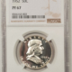 Franklin Halves 1953 PROOF FRANKLIN HALF DOLLAR – NGC PF-64, WHITE!