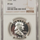 Franklin Halves 1954 PROOF FRANKLIN HALF DOLLAR – NGC PF-66, FRESH WITH NICE CONTRAST!