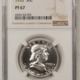 Franklin Halves 1954 PROOF FRANKLIN HALF DOLLAR – NGC PF-65 CAMEO, GEM LOOKS DEEP!