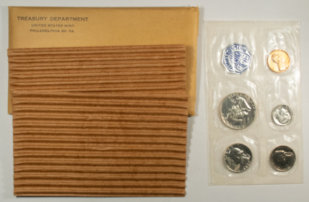 New Store Items 1957 US SILVER PROOF 5 COIN SET – GEM PROOF IN ORIGINAL ENVELOPE!