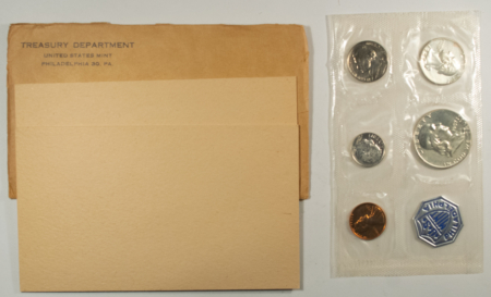 New Store Items 1957 US SILVER PROOF 5 COIN SET – GEM PROOF IN ORIGINAL ENVELOPE!