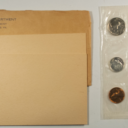 New Store Items 1957 US SILVER PROOF 5 COIN SET – GEM PROOF IN ORIGINAL ENVELOPE!