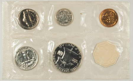 New Store Items 1958 US SILVER PROOF 5 COIN SET – GEM PROOF IN ORIGINAL ENVELOPE!