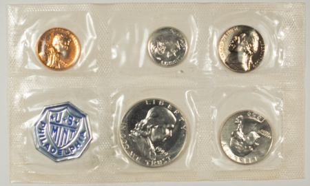 New Store Items 1959 US SILVER PROOF 5 COIN SET – GEM PROOF IN ORIGINAL ENVELOPE!