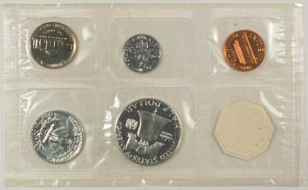 New Store Items 1963 US SILVER PROOF 5 COIN SET – GEM PROOF IN ORIGINAL ENVELOPE!