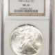 American Silver Eagles 1993 $1 AMERICAN SILVER EAGLE, 1 OZ .999 – NGC MS-70 PERFECT SPOT-FREE, PRISTINE