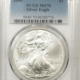 American Silver Eagles 1993 $1 AMERICAN SILVER EAGLE, 1 OZ .999 – NGC MS-70 PERFECT SPOT-FREE, PRISTINE