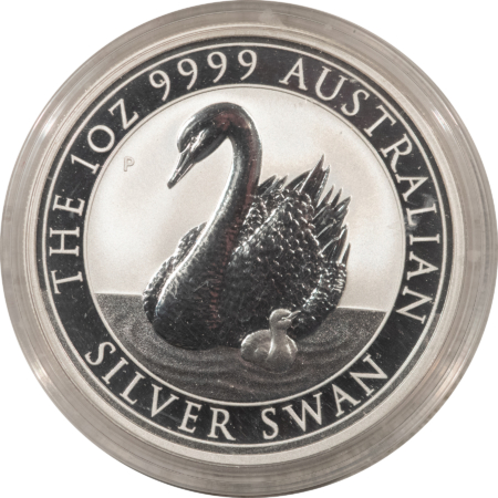 Bullion 2018-P AUSTRALIA PERTH MINT 1 OZ .999 SILVER SWAN – GEM IN ORIGINAL CAPSULE!