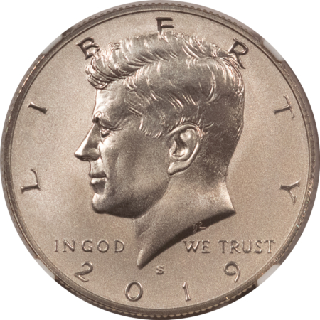 Kennedy Halves 2019-S ENHANCED REVERSE PROOF KENNEDY HALF DOLLAR FROM APOLLO II SET – NGC PF-70