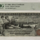 Large Silver Certificates 1886 $5 SILVER CERTIFICATE SILVER DOLLAR BACK FR#263 PMG F-15 MINOR RESTORATION