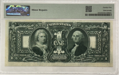 Large Silver Certificates 1896 $1 SILVER CERTIFICATE EDUCATIONAL FR#225 PMG VF25 MINOR REPAIRS, GREAT LOOK