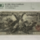 Large Silver Certificates 1896 $1 SILVER CERTIFICATE EDUCATIONAL FR#225 PMG VF25 MINOR REPAIRS, GREAT LOOK