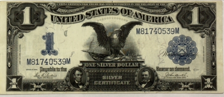 Large Silver Certificates 1899 $1 SILVER CERTIFICATE, FR#232 – PMG 35 VERY FINE! LOOKS BETTER!