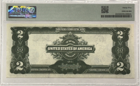 Large Silver Certificates 1899 $2 SILVER CERTIFICATE WASHINGTON FR#253 – PMG 35 VERY FINE LOOKS WAY BETTER