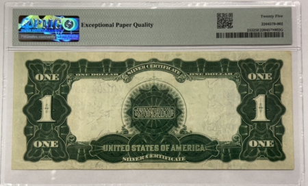 Large Silver Certificates 1899 $1 SILVER CERTIFICATE, BLACK EAGLE FR#233 PMG VERY FINE 25 EPQ LOOKS BETTER