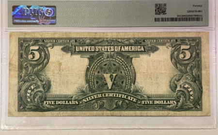 Large Silver Certificates 1899 $5 SILVER CERTIFICATE, INDIAN CHIEF, FR#281 PMG VERY FINE 20, NICE ORIGINAL