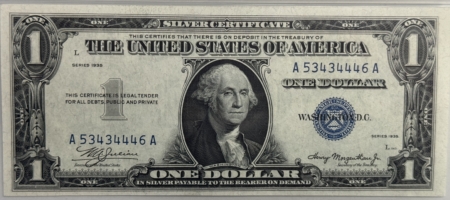 New Store Items 1935 $1 SILVER CERTIFICATE FR#1607 (AA BLOCK) – PMG 65 GEM UNCIRCULATED EPQ