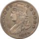 Early Halves 1833 CAPPED BUST HALF DOLLAR, HIGH GRADE EXAMPLE WITH LUSTER, LIGHT OBVERSE WIPE