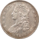 Early Halves 1835 CAPPED BUST HALF DOLLAR – HIGH GRADE CIRCULATED EXAMPLE, OLD CLEANING!