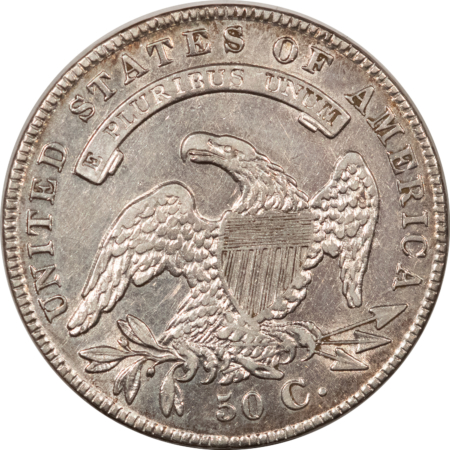 Early Halves 1836/1336 CAPPED BUST HALF DOLLAR HIGH GRADE BUT LIGHT CLEANING, POPULAR VARIETY