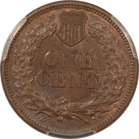 Indian 1868 INDIAN CENT – PCGS MS-63 BN, SMOOTH AND PREMIUM QUALITY!