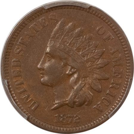 Indian 1872 INDIAN CENT – PCGS XF-40, SMOOTH AND PREMIUM QUALITY!