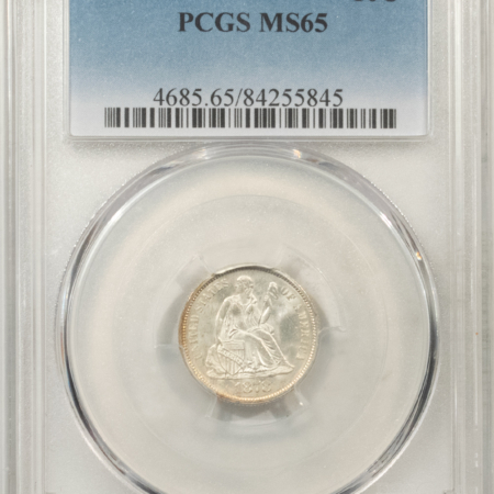 Liberty Seated Dimes 1878 SEATED LIBERTY DIME – PCGS MS-65, FRESH WHITE GEM!