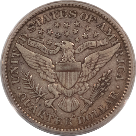 Barber Quarters 1896-S BARBER QUARTER – PCGS VF-30, KEY-DATE, TOUGH!