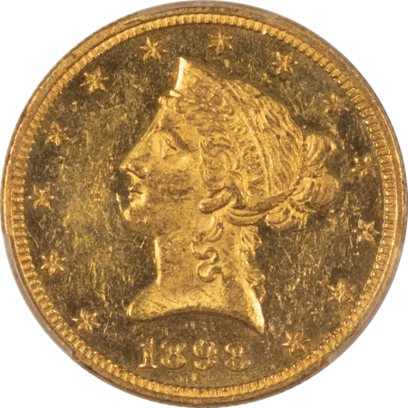 $10 1898 PROOF $10 LIBERTY GOLD EAGLE – PCGS PR-60 CAM, CAMEO POULATION 1 MINTAGE 67