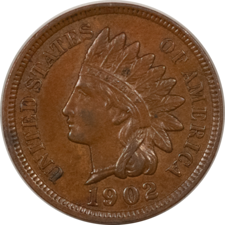 Indian 1902 INDIAN CENT – NICE HIGH GRADE NEARLY UNCIRCULATED LOOKS CHOICE!