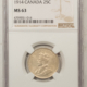 New Certified Coins CANADA 1900 TWENTY FIVE CENTS 25C, KM-5 – NGC MS-63, VICTORIA, CHOICE & SCARCE!