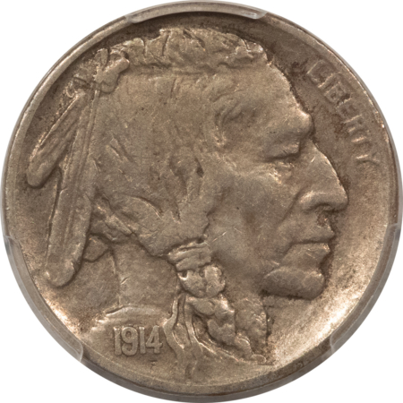 Buffalo Nickels 1914-S BUFFALO NICKEL – PCGS XF-45, NICE ORIGINAL!