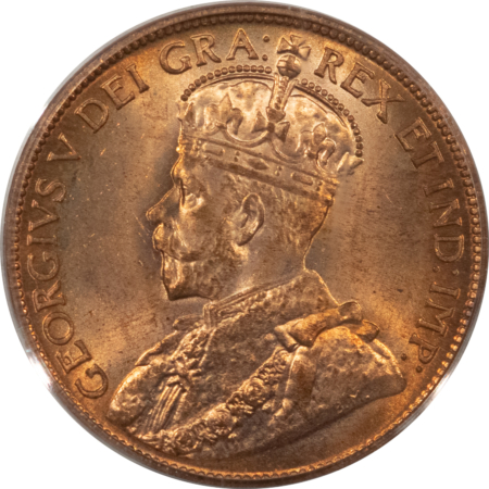 New Certified Coins CANADA 1915 LARGE CENT, KM-21 – PCGS MS-64 RD, FRESH & ATTRACTIVE, OGH!