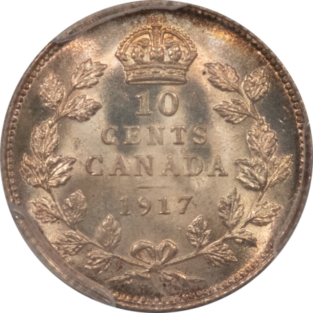 New Certified Coins CANADA 1917 TEN CENTS KM-23 – PCGS MS-66, FRESH & SUPERB! TOUGH THIS NICE!