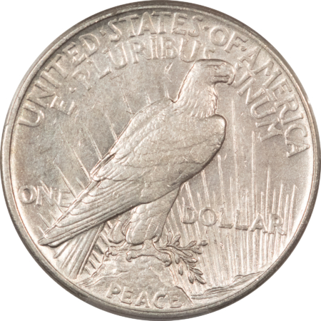 New Certified Coins 1921 $1 PEACE DOLLAR – PCGS AU-53, FLASHY WHITE KEY-DATE!