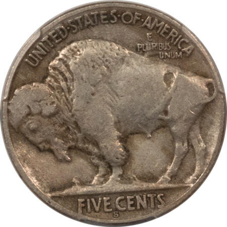 Buffalo Nickels 1924-S BUFFALO NICKEL – PCGS GENUINE SCRATCH-VF DETAIL, NICE LOOK STRONG DETAILS