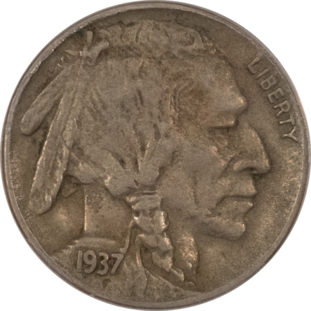 Buffalo Nickels 1937-D 3 LEGS BUFFALO NICKEL – ANACS EF-40, NICE KEY-DATE, LOOKS 45+