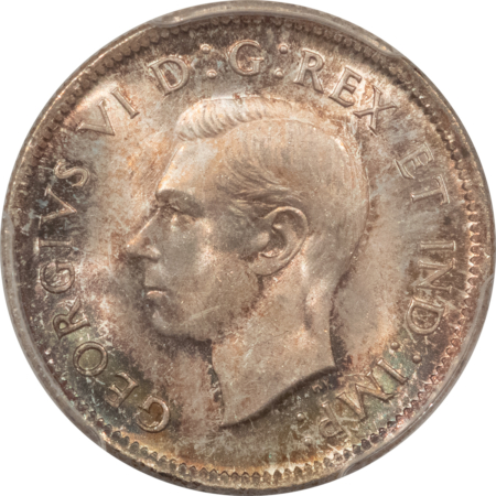 New Certified Coins CANADA 1939 TWENTY FIVE CENTS 25C, KM-35 – PCGS MS-65, PRETTY GEM, GEORGE VI