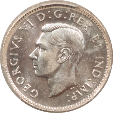 New Certified Coins CANADA 1945 TEN CENTS, KM-34 – PCGS MS-65, GEM W/ PROOFLIKE LOOK, GEORGE VI