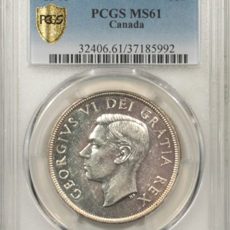 New Store Items 1948 CANADA $1 SILVER DOLLAR – PCGS MS-61, FRESH & FLASHY! KEY-DATE DOLLAR!