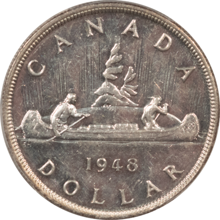 New Store Items 1948 CANADA $1 SILVER DOLLAR – PCGS MS-61, FRESH & FLASHY! KEY-DATE DOLLAR!