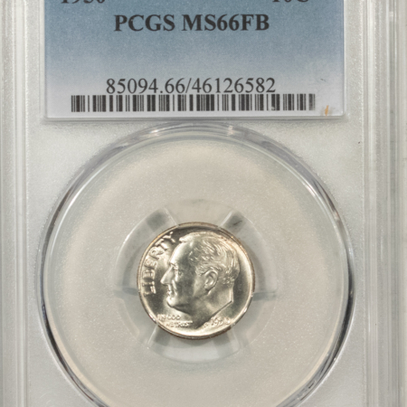 Dimes 1950 ROOSEVELT DIME – PCGS MS-66 FB, BLAST WHITE & FULL TORCH!