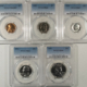 New Certified Coins 1950 5 COIN US SILVER PROOF SET- PCGS PR-66 RD/67/67/67/66 GEM+ FIRST MODERN SET